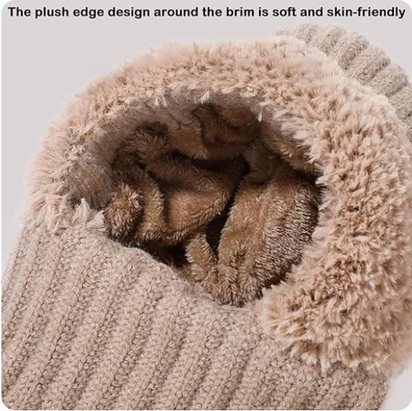 3-in-1 Knitted Hat, Scarf, and Face Mask